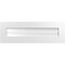 Ekena Millwork Vertical Surface Mount PVC Gable Vent: Functional, w/ 3-1/2"W x 1"P Standard Frame, 36"W x 12"H GVPVE36X1201SF - alternate 1